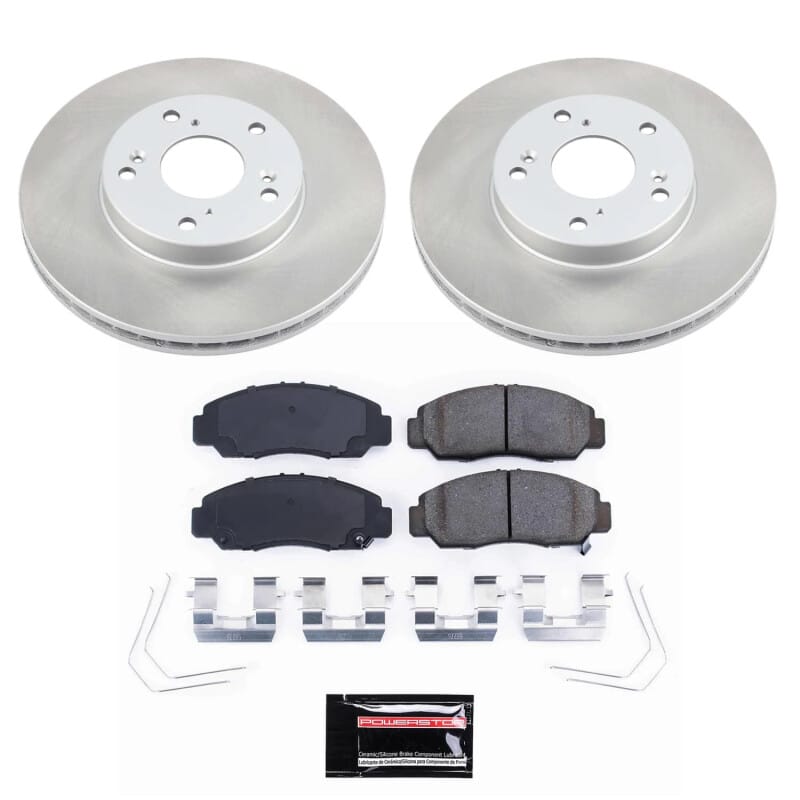 PowerStop — Semi-Coated Rotor and Low-Dust Ceramic Brake Pad Kit