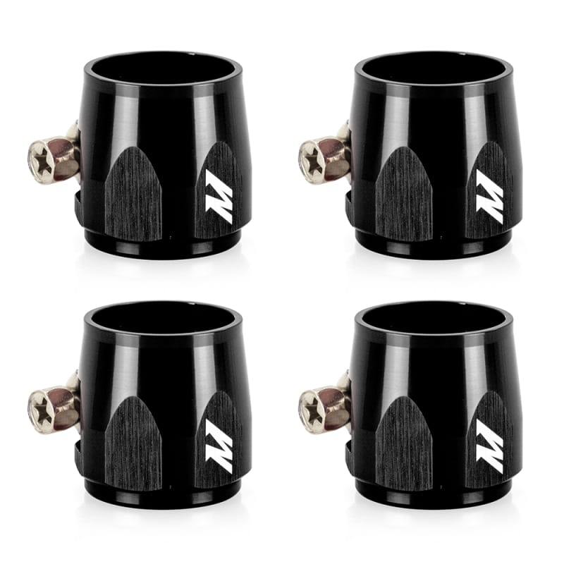 Mishimoto — -8AN Hex Hose Finisher Clamp Set, Black