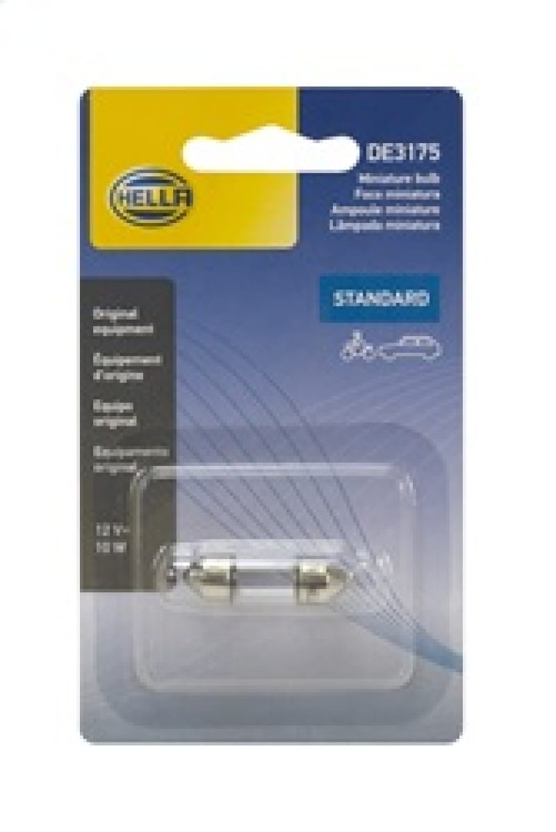 Hella — HELLA Turn Signal Light Bulb DE3175SB
HELLA Courtesy Light Bulb DE3175SB