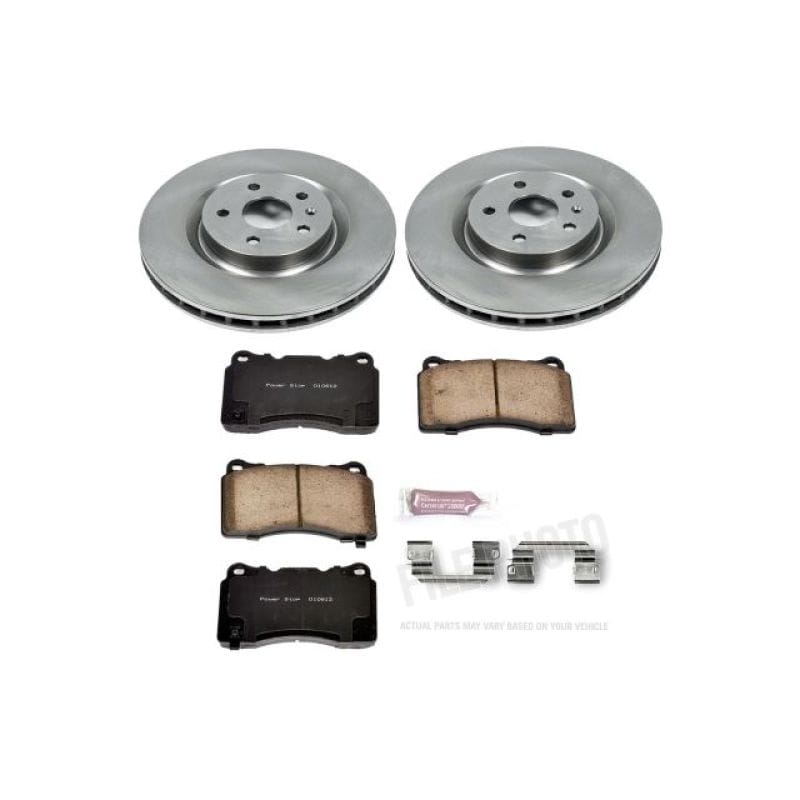 PowerStop — OE Stock Replacement Low-Dust Ceramic Brake Pad and Rotor Kit