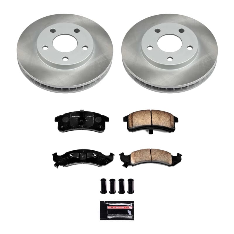 PowerStop — Semi-Coated Rotor and Low-Dust Ceramic Brake Pad Kit