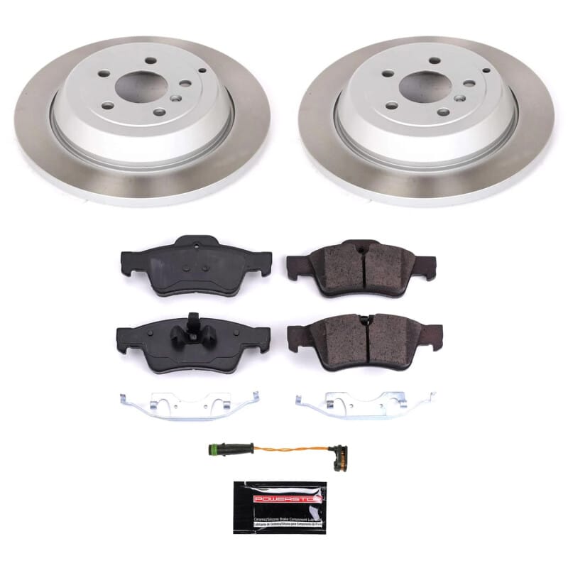 PowerStop — Semi-Coated Rotor and Low-Dust Ceramic Brake Pad Kit