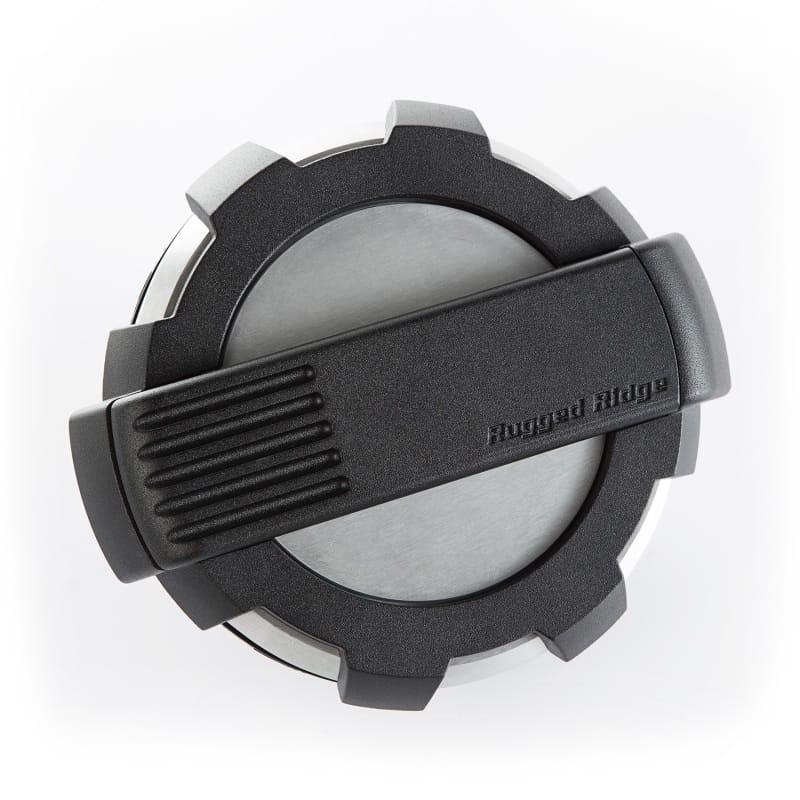 Rugged Ridge — Elite Gas Cap Door, Non-Lock, Brushed, Aluminum; 07-18 Wrangler JK
Elite Fuel Door