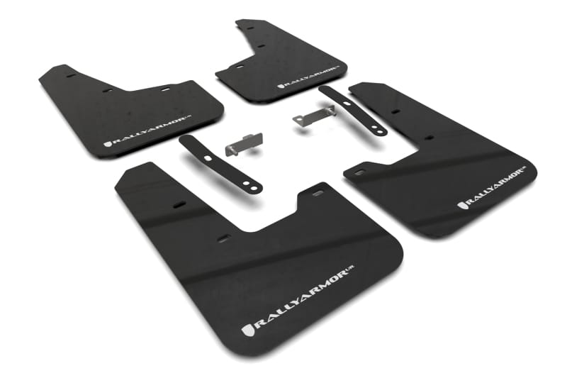 Rally Armor — Black Mud Flap/White Logo