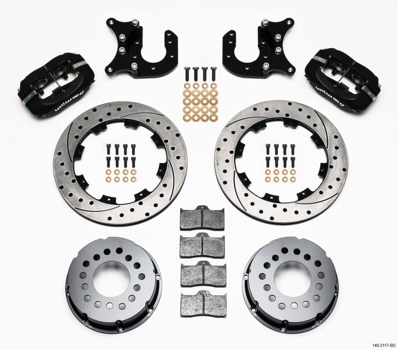 Wilwood — KIT,PRO-STREET,REAR,FDLI,MOPAR/DANA,2.36 OFFSET,SRP,BLACK POWDER COAT