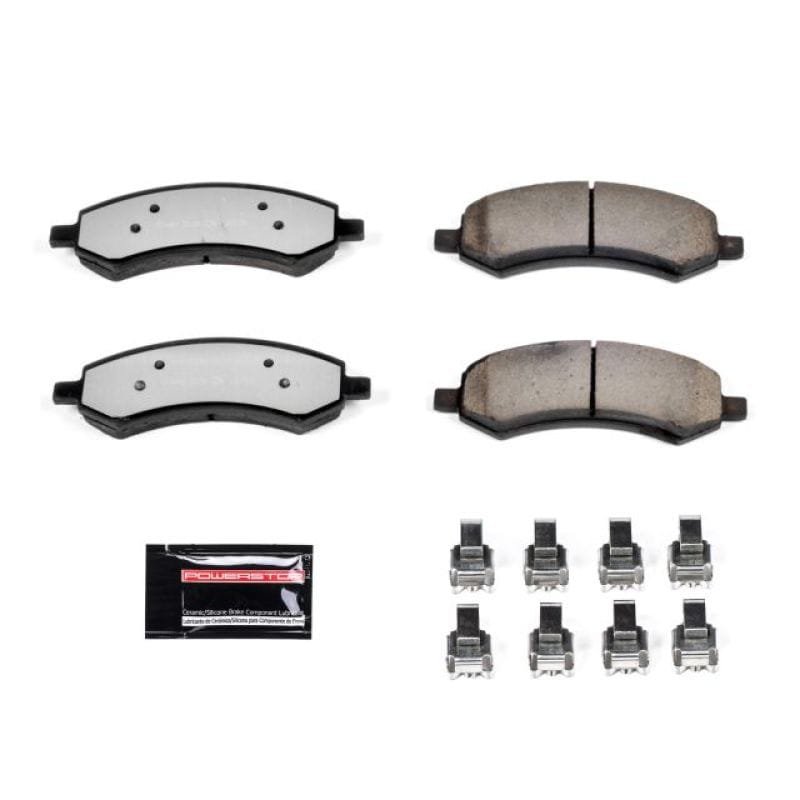 PowerStop — PowerStop - Z36 Truck and SUV Carbon-Fiber Ceramic Brake Pads with Hardware Kit