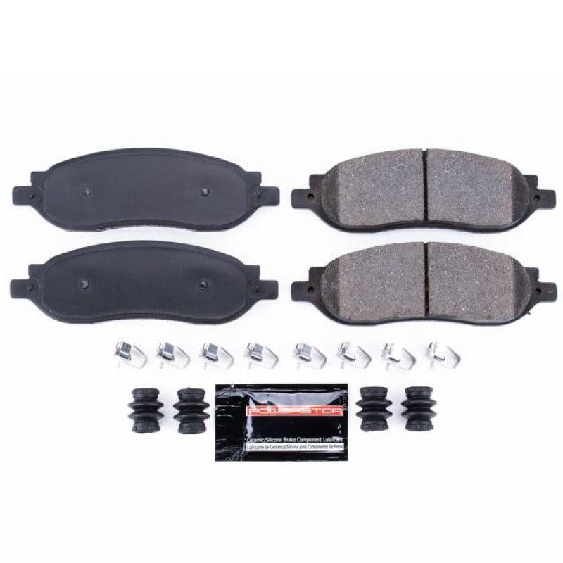 PowerStop — PowerStop - Z23 Daily Driver Carbon-Fiber Ceramic Brake Pads with Hardware Kit