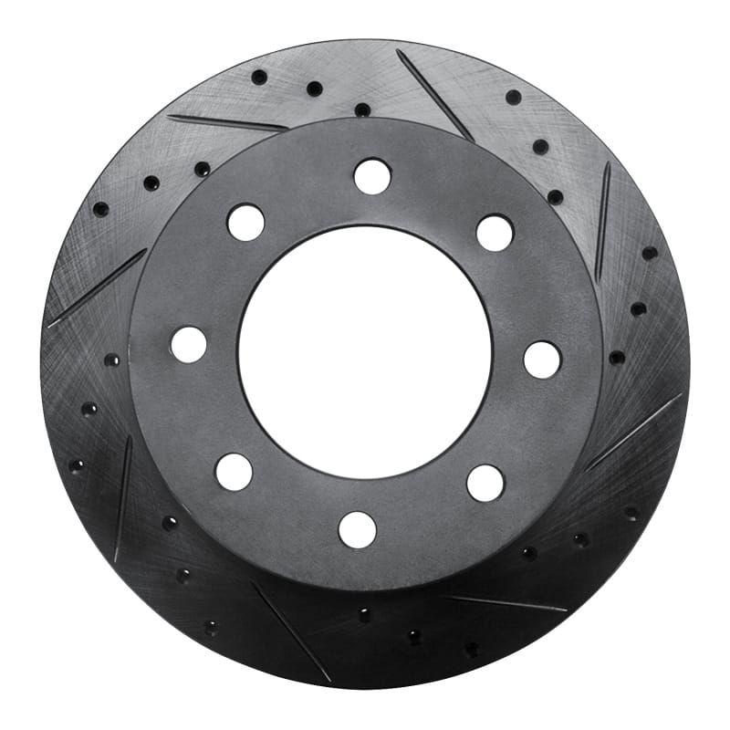 R1 Concepts — R1 Concepts Brake Rotor Drilled and Slotted Black