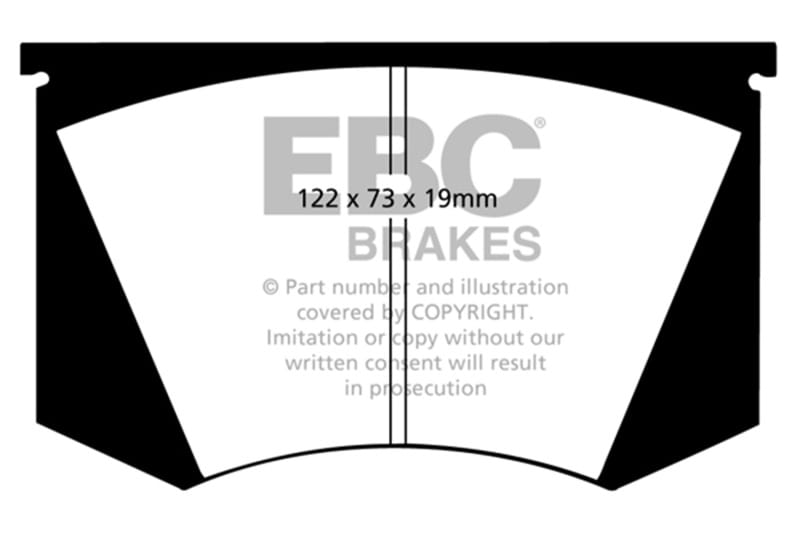 EBC — EBC 64-66 Ac Cobra 7.0 Yellowstuff Front Brake Pads
Disc Brake Pad