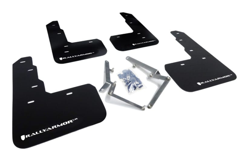 Rally Armor — Black Mud Flap/White Logo
