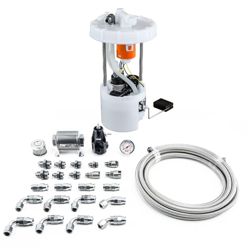 DeatschWerks — DW400 Pump Module + Return Kit SS PTFE for 8th Gen 2006-11 Honda Civic Si K20
DW400 Pump Module with PTFE return kit for 8th Gen Civic SI