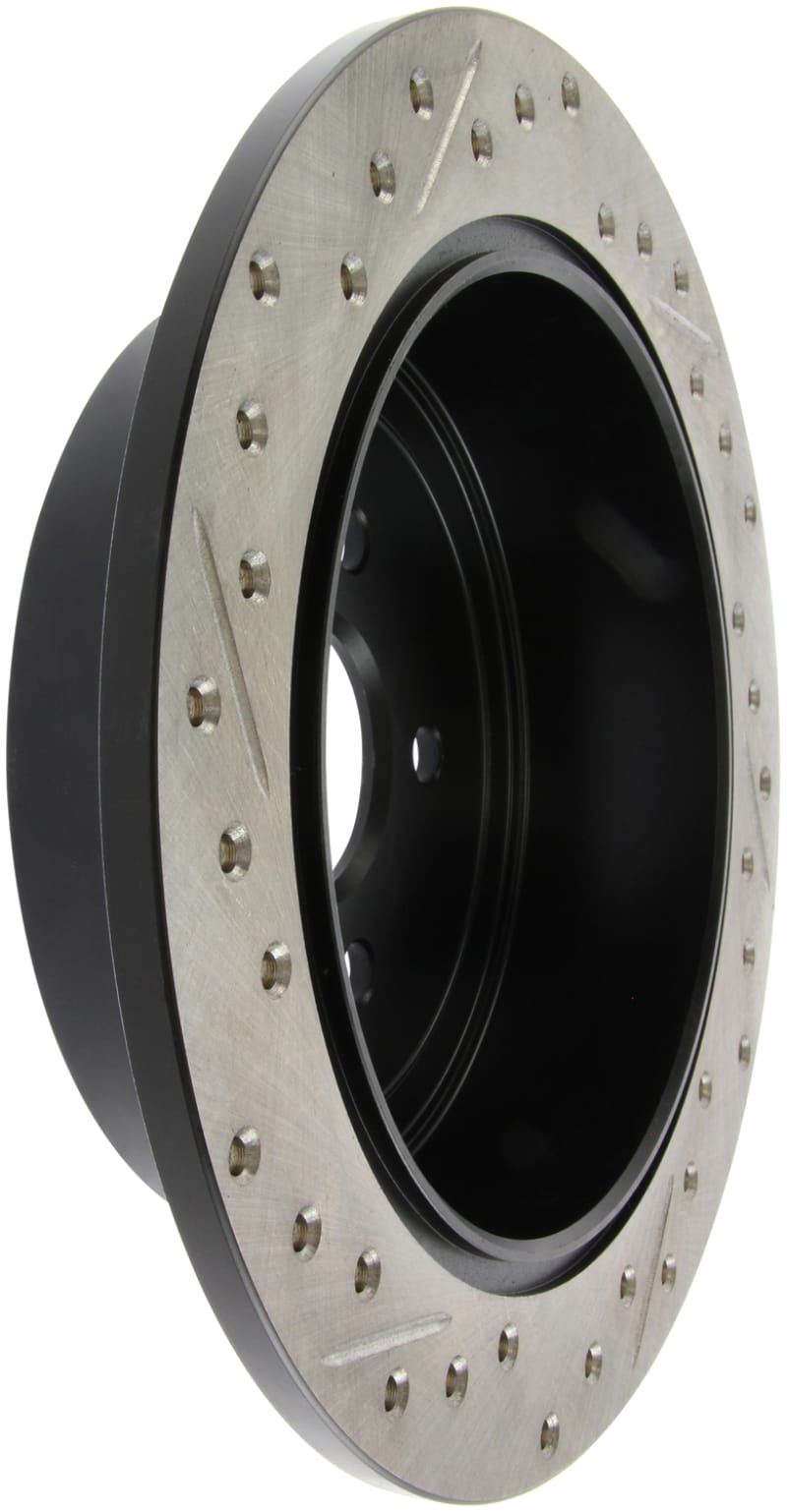 Stoptech — StopTech Sport Drilled & Slotted Brake Rotor; Rear Left
StopTech Sport Drilled/Slotted Brake Rotor; Rear Left
StopTech Sport Drilled/Slotted Disc