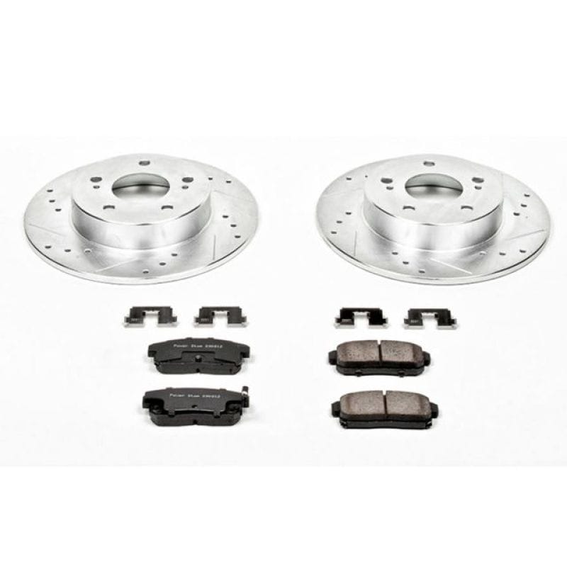 PowerStop — Z23 Daily Driver Carbon-Fiber Ceramic Brake Pad and Drilled & Slotted Rotor Kit