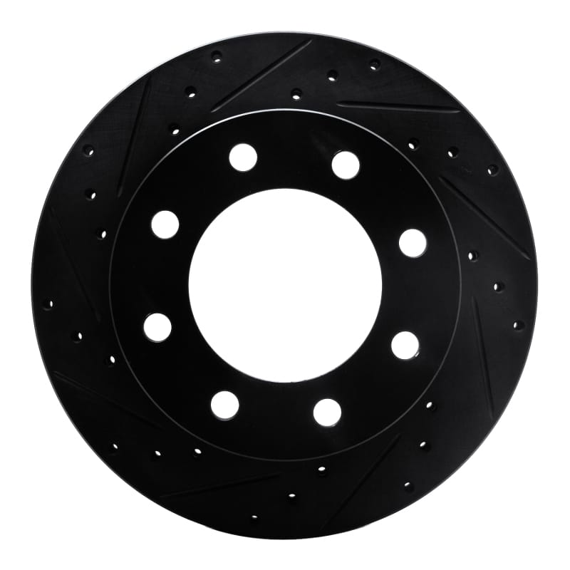 R1 Concepts — R1 Concepts Brake Rotor Drilled and Slotted Black