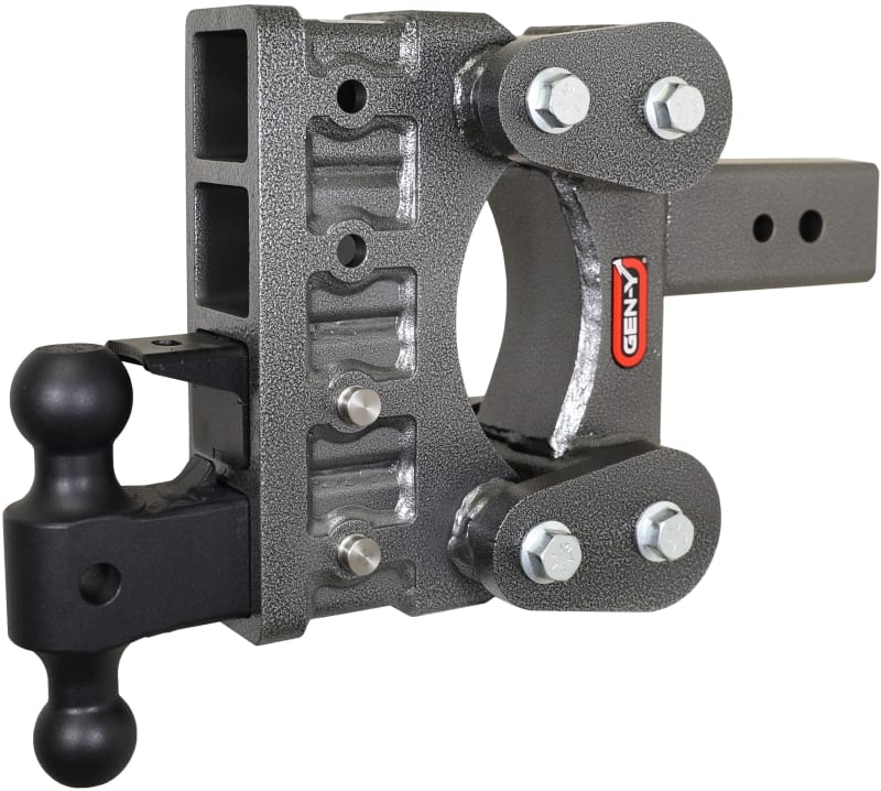 GEN-Y Hitch — Gen-Y The Boss Torsion-Flex 3in Shank 6in Drop 21K Hitch w/GH-061 Dual-Ball/GH-062 Pintle Lock
Drop Hitch