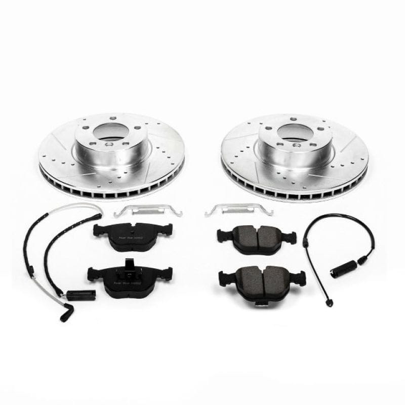 PowerStop — Z23 Daily Driver Carbon-Fiber Ceramic Brake Pad and Drilled & Slotted Rotor Kit