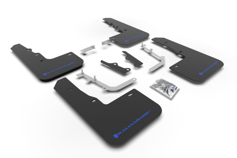 Rally Armor — Black Mud Flap/Blue Logo