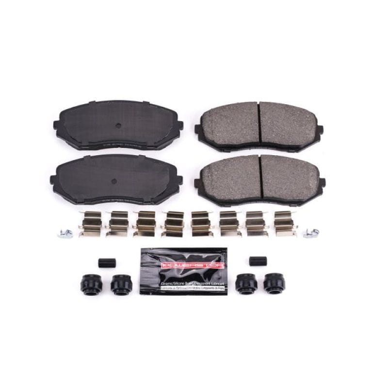 PowerStop — PowerStop - Z23 Daily Driver Carbon-Fiber Ceramic Brake Pads with Hardware Kit