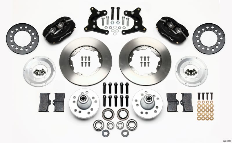 Wilwood — KIT,FRONT,A BODY,62-72,9in. DRUM,FDLI 11.00,BLACK POWDER COAT