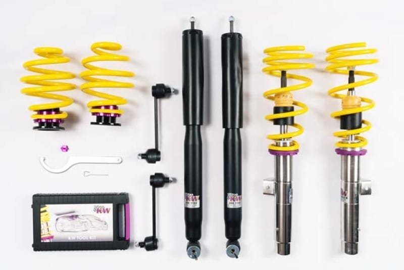 KW — Height adjustable stainless steel coilover system with pre-configured damping
KW COILOVER KIT V1 - 10220023