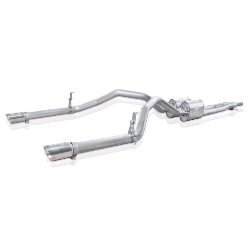 Stainless Works — Stainless Works Under/Bumper Catback Dual Turbo S-Tube Mufflers Factory Connect
