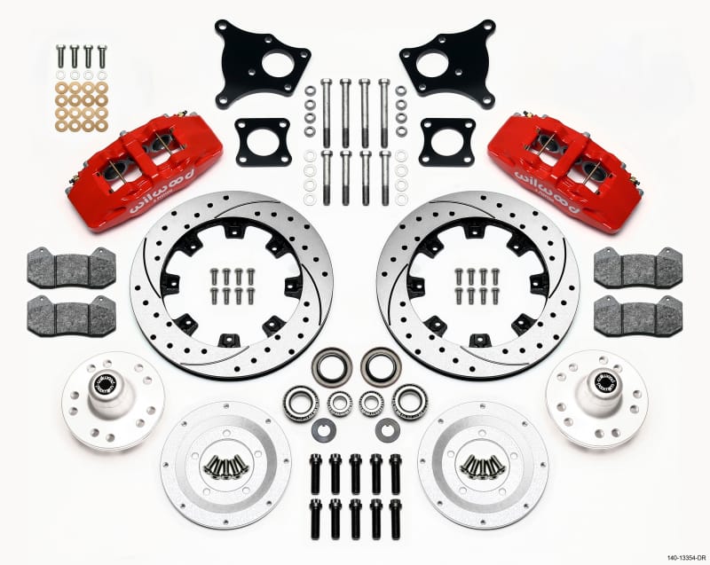 Wilwood — KIT,FRONT,DP6,AMC,69-76,W/DISC,12.19 ROTOR,DRILLED,RED