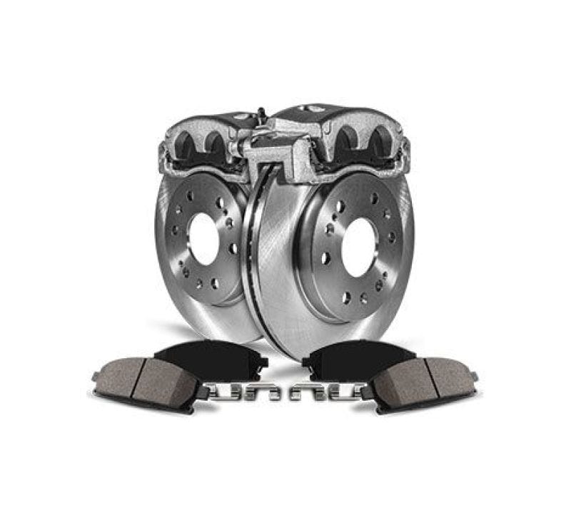 PowerStop — OE Stock Replacement Low-Dust Ceramic Brake Pad, Rotor and Caliper Kit