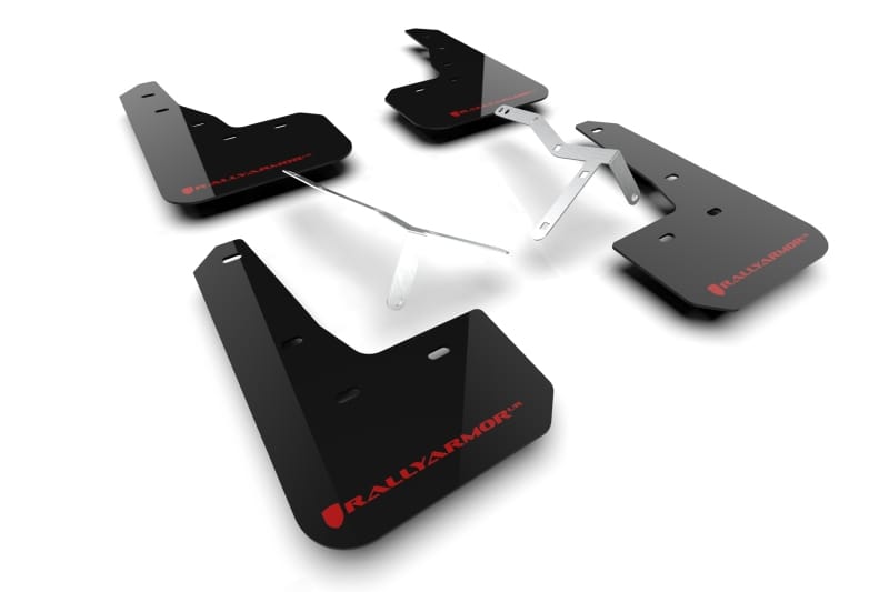 Rally Armor — Black Mud Flap/Red Logo