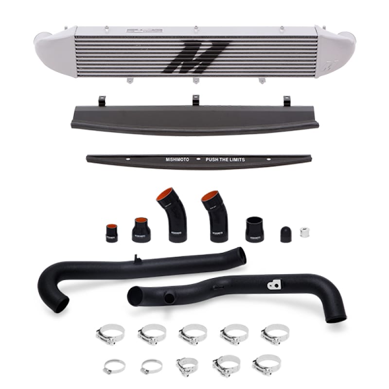 Mishimoto — Mishimoto 2014-2016 Ford Fiesta ST 1.6L Front Mount Intercooler (Silver) Kit w/ Pipes (Black)