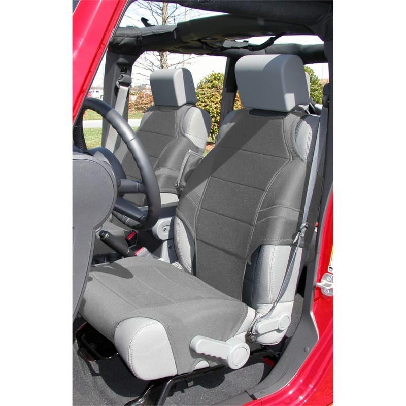 Rugged Ridge — Seat Protector Vest Kit, Neoprene, Gray; 07-21 Jeep Wrangler / 20-21 Gladiator
Neoprene Seat Vest