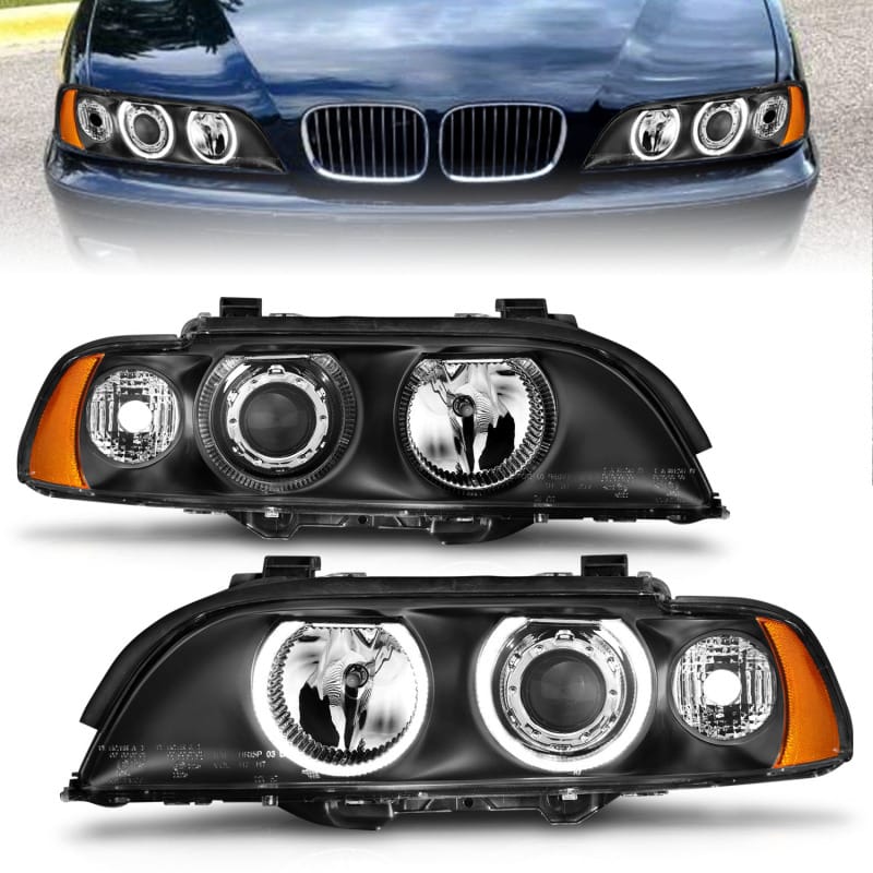 ANZO — ANZO 1997-2001 BMW 5 Series Projector Headlights w/ Halo Black
Head Light Set
HdLtSet
