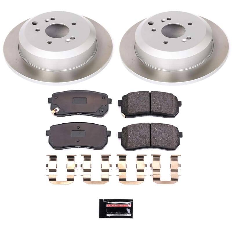 PowerStop — Semi-Coated Rotor and Low-Dust Ceramic Brake Pad Kit