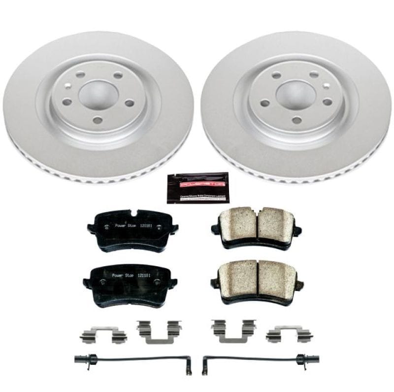 PowerStop — Genuine Geomet Coated Rotor and Carbon-Fiber Ceramic Brake Pad Kit