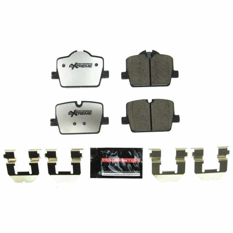 PowerStop — PowerStop - Z26 Performance Carbon-Fiber Ceramic Brake Pads with Hardware Kit