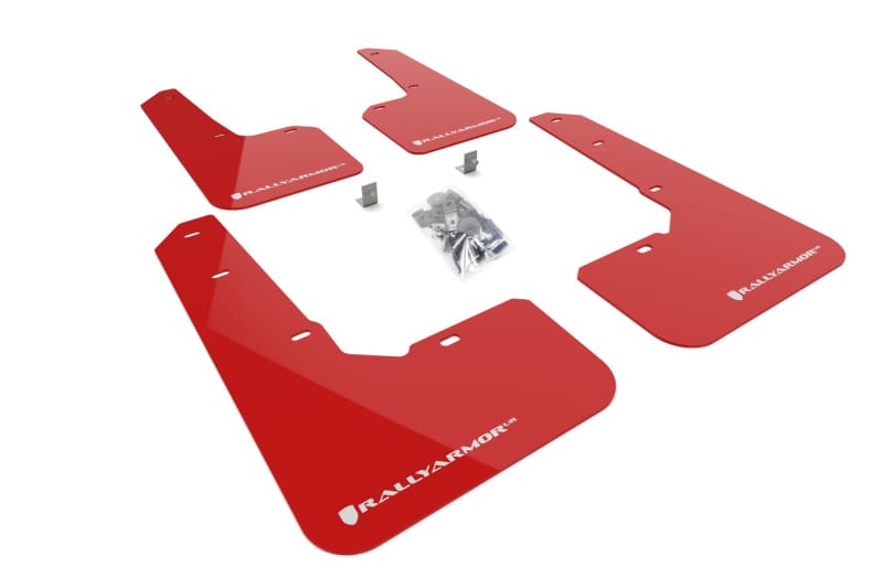 Rally Armor — Red Mud Flap/White Logo