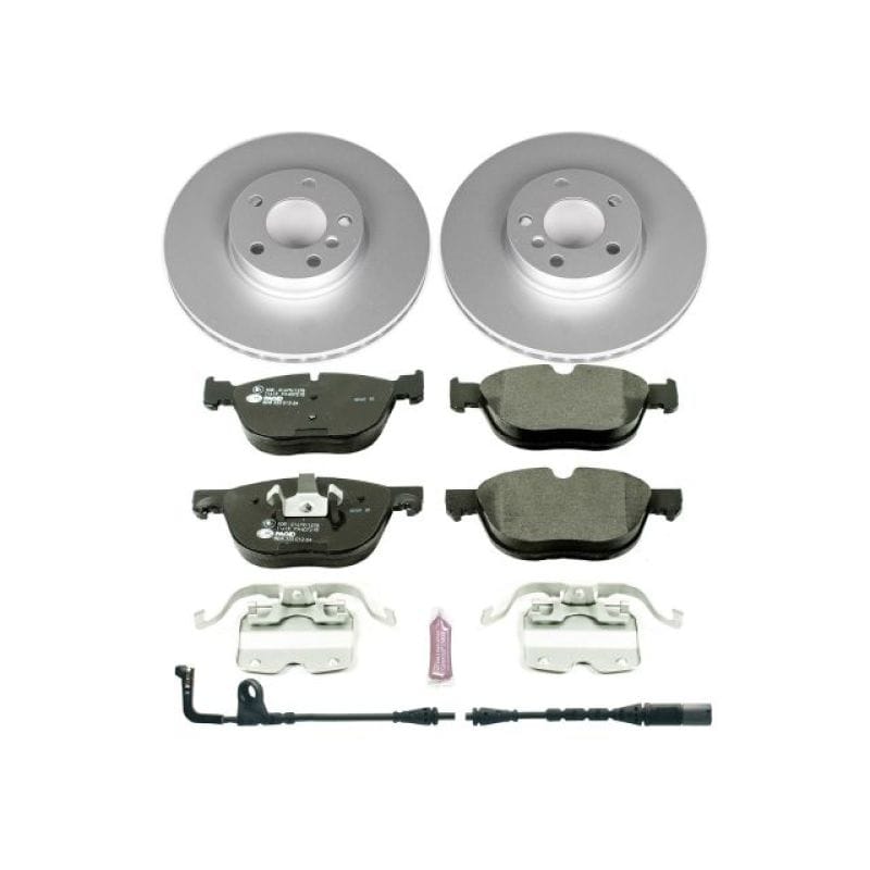 PowerStop — Genuine Geomet Coated Rotors, ECE-R90 Brake Pads + Hardware Kit