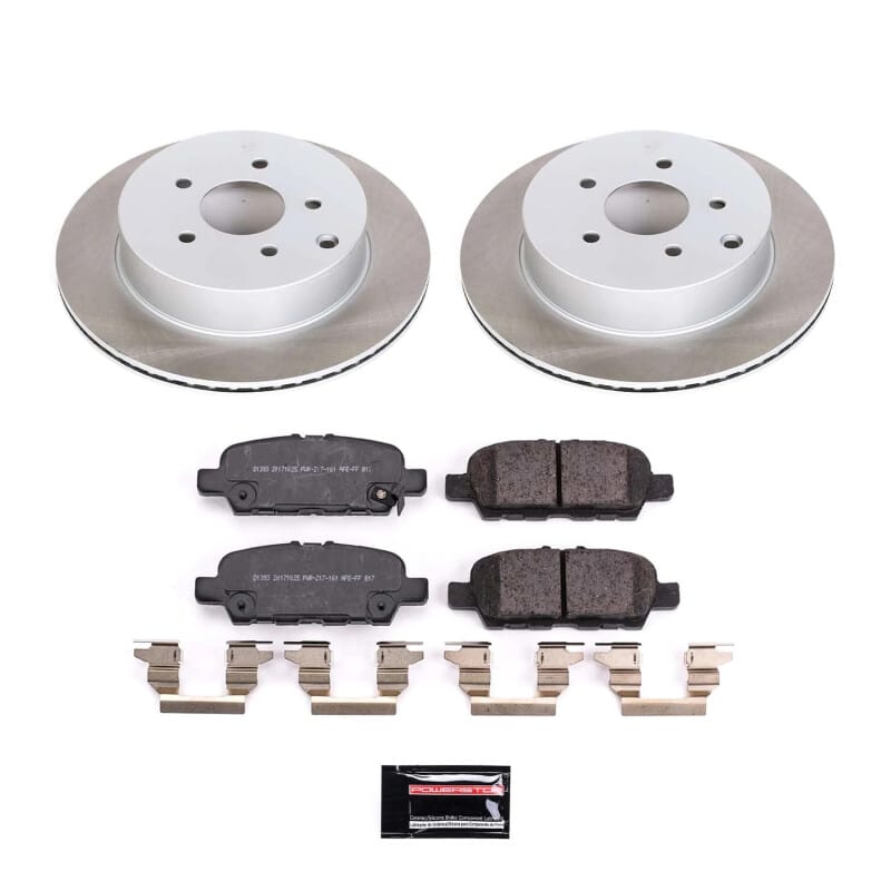 PowerStop — Semi-Coated Rotor and Low-Dust Ceramic Brake Pad Kit