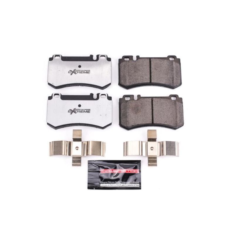 PowerStop — PowerStop - Z26 Performance Carbon-Fiber Ceramic Brake Pads with Hardware Kit