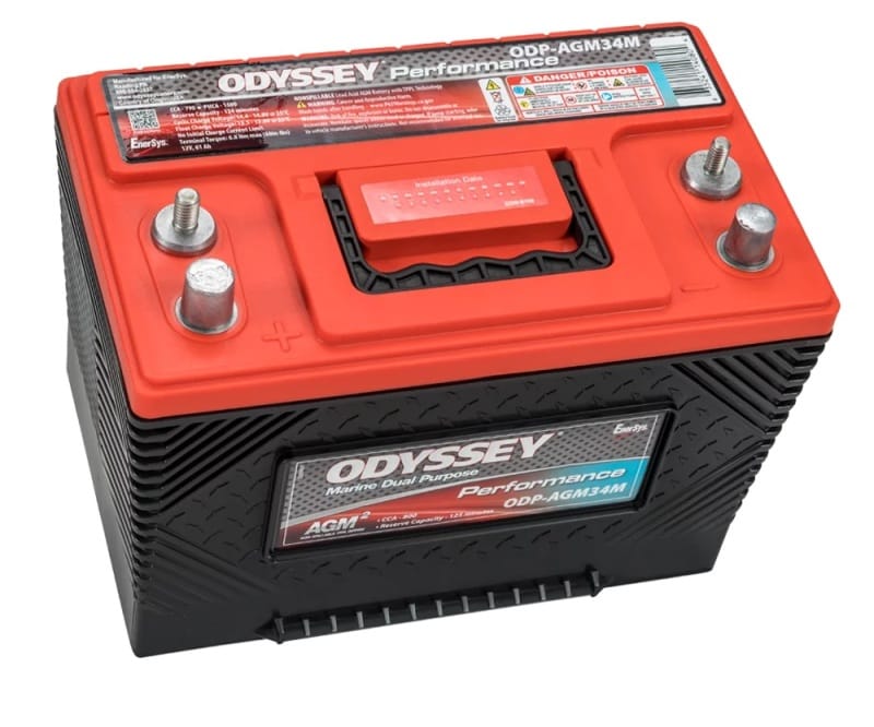 Odyssey Battery — battery, marine, Odyssey ODP-AGM34M, group 34M AGM
