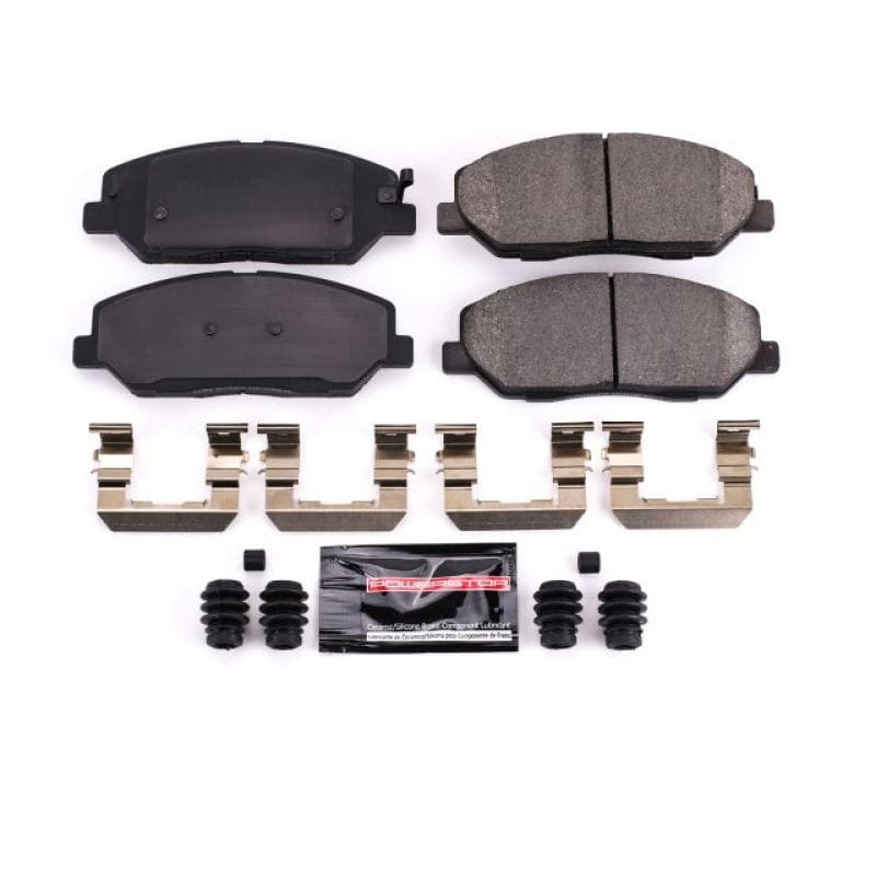 PowerStop — PowerStop - Z23 Daily Driver Carbon-Fiber Ceramic Brake Pads with Hardware Kit