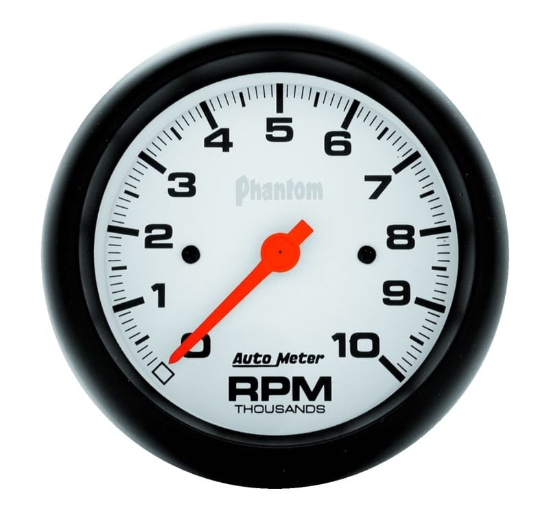 AutoMeter — GAUGE, TACHOMETER, 3 3/8", 10K RPM, IN-DASH, PHANTOM