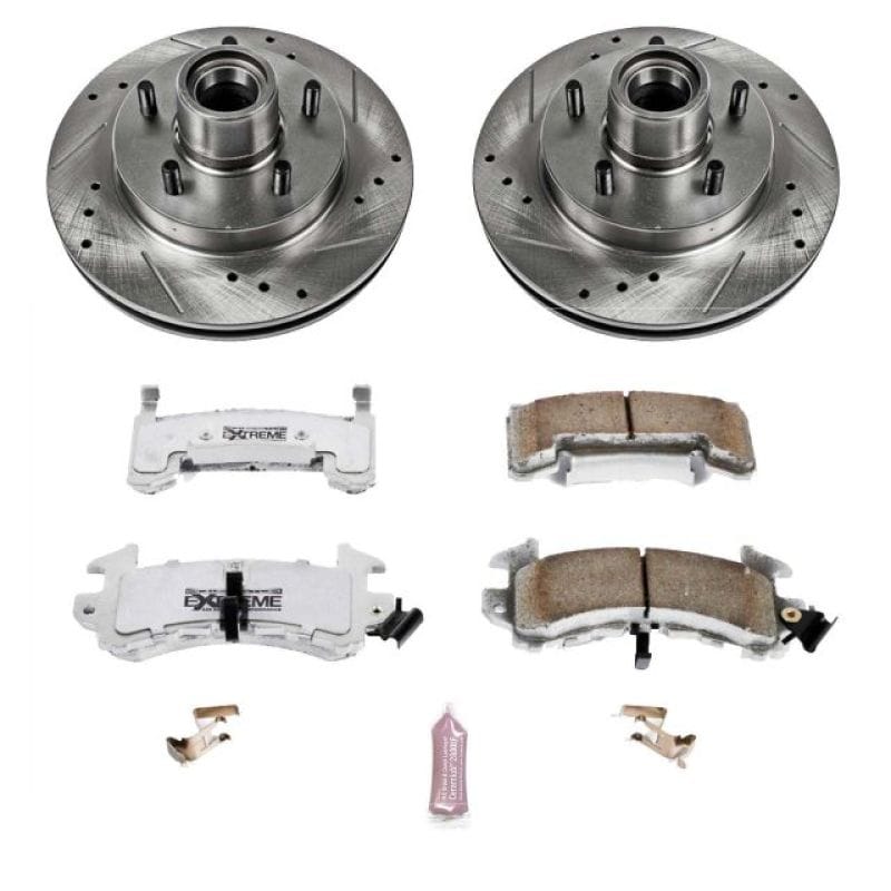 PowerStop — Z26 Street Performance Ceramic Brake Pad and Drilled & Slotted Rotor Kit