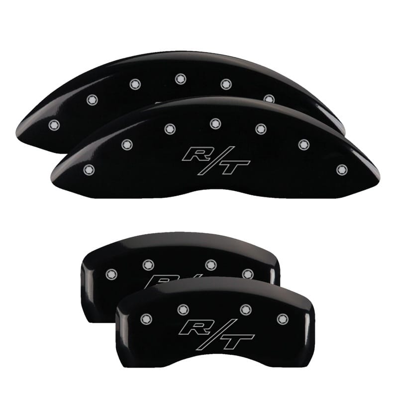 MGP — Set of 4 caliper covers, Engraved Front and Rear: Vintage Style/RT, Black powder
