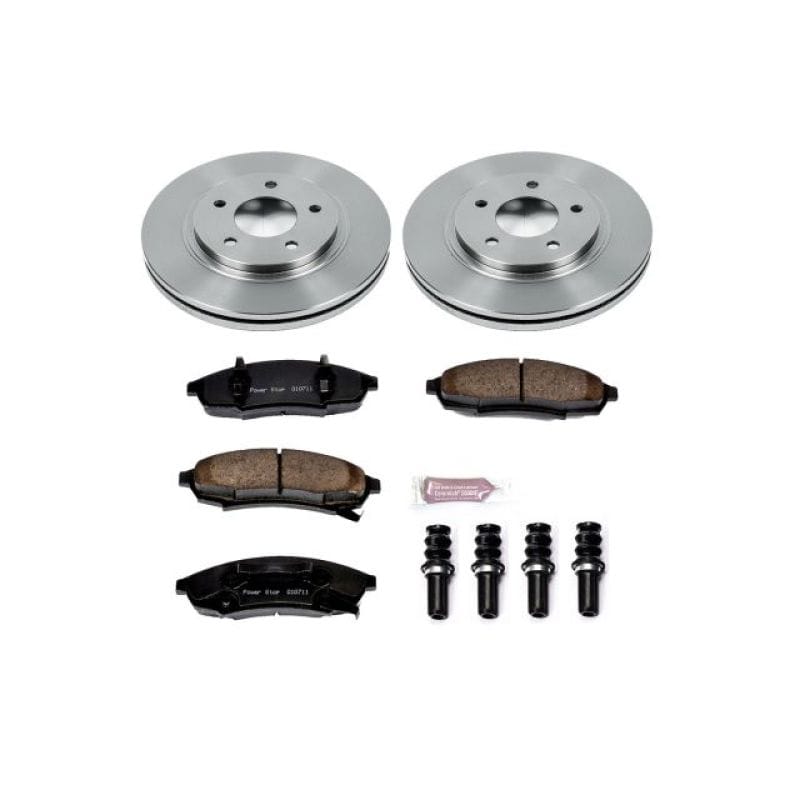 PowerStop — OE Stock Replacement Low-Dust Ceramic Brake Pad and Rotor Kit