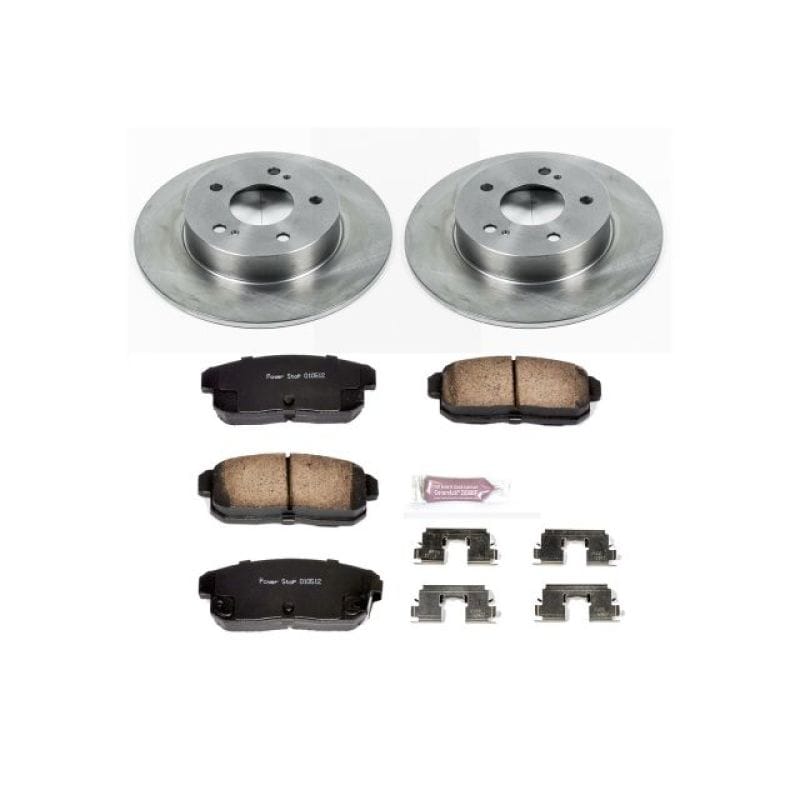 PowerStop — OE Stock Replacement Low-Dust Ceramic Brake Pad and Rotor Kit