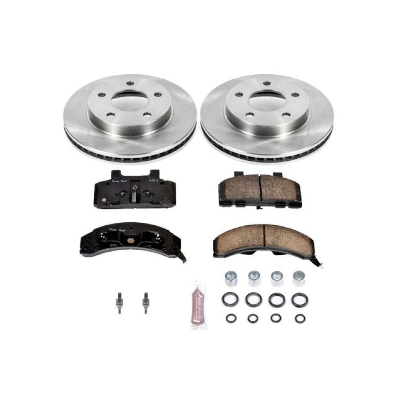 PowerStop — OE Stock Replacement Low-Dust Ceramic Brake Pad and Rotor Kit