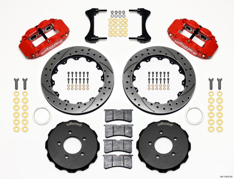 Wilwood — KIT,FRONT,HONDA CIVIC,06-UP,2011 CRZ 1.10,VENTED,12.88,DRILLED,RED