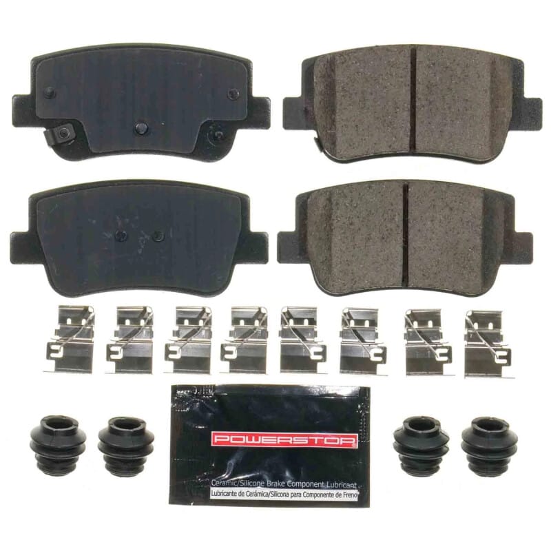 PowerStop — PowerStop - Z23 Daily Driver Carbon-Fiber Ceramic Brake Pads with Hardware Kit