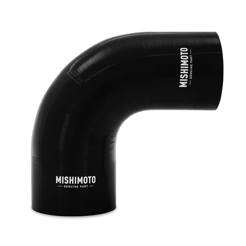 Mishimoto — 90-Degree Transition Coupler, Black, Silicone, 3.00in to 4.00in