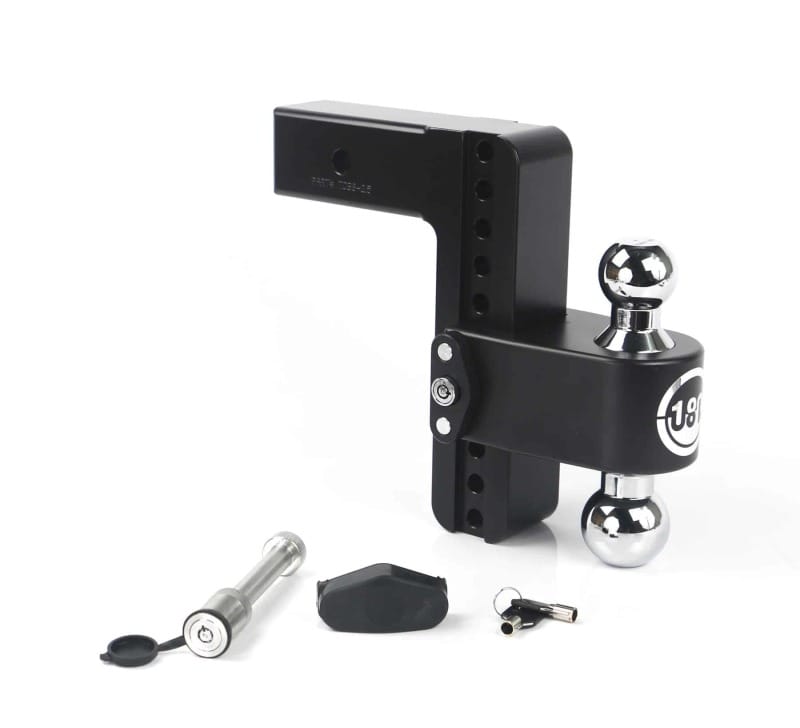 Weigh Safe — Weigh Safe 180 Hitch 8in Drop Hitch & 2.5in Shank (10K/18.5K GTWR) w/WS05 - Black Cerakote